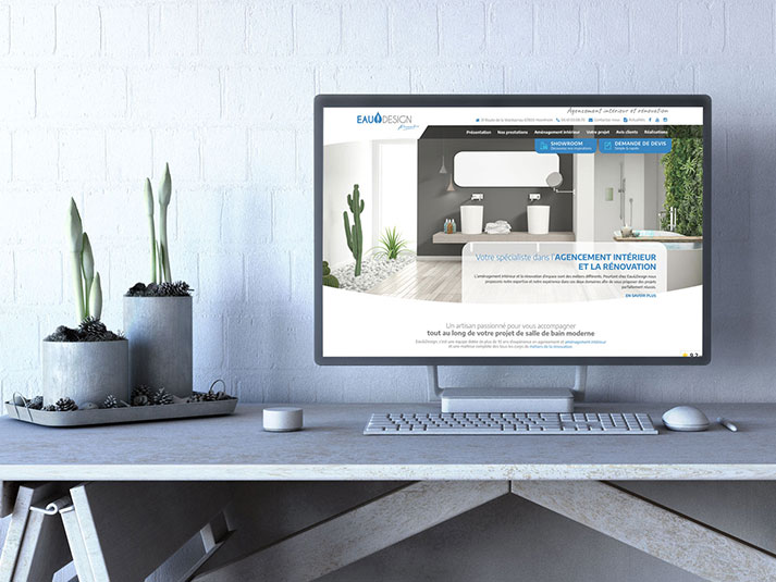 Site internet de l'entreprise Eau et Design