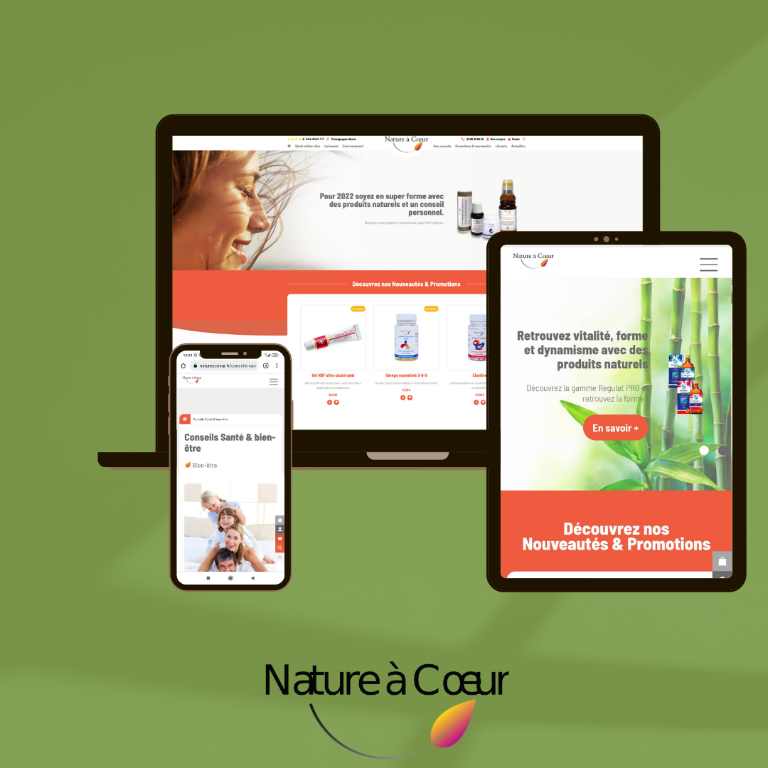 Natureacoeur responsive design